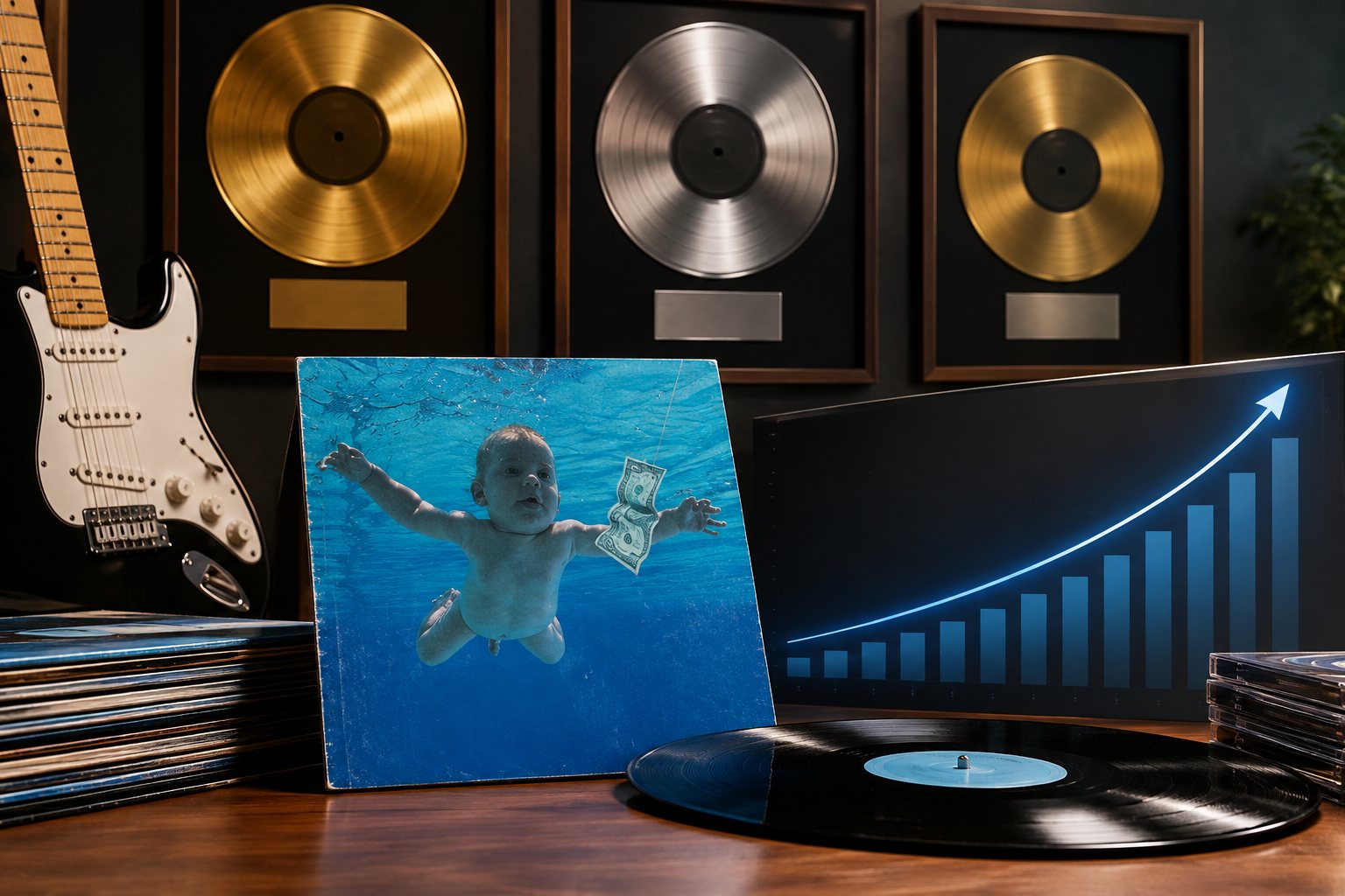Nirvana ultrapassa AC/DC e tem o 6º disco mais vendido de todos os tempos