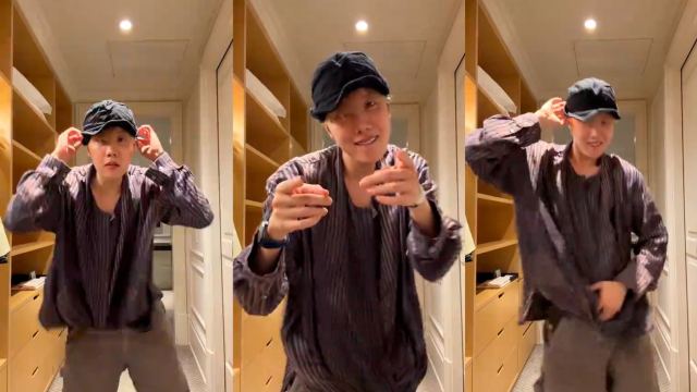 J-Hope, do BTS, dança ao som do funk 'Quero Ver na Hora H' e diz: 'Se você quiser, Brasil' — Foto: reprodução/tiktok