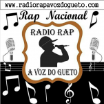 Logo da rádio rap a voz do gueto